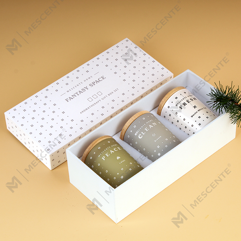 M23352 3 csomagos háztartási szójaviasz aromaterápiás illatos gyertya készlet