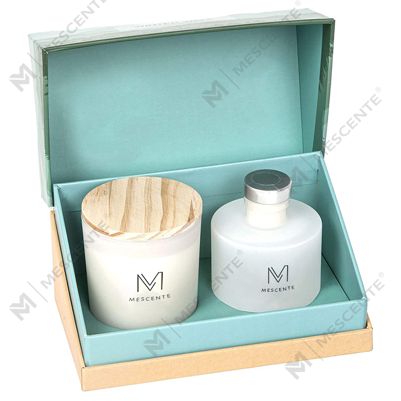 M&Scent luxus személyre szabott saját márkás őszi dekoráció aroma illatos szója gyertyák nád diffúzor ajándék szett