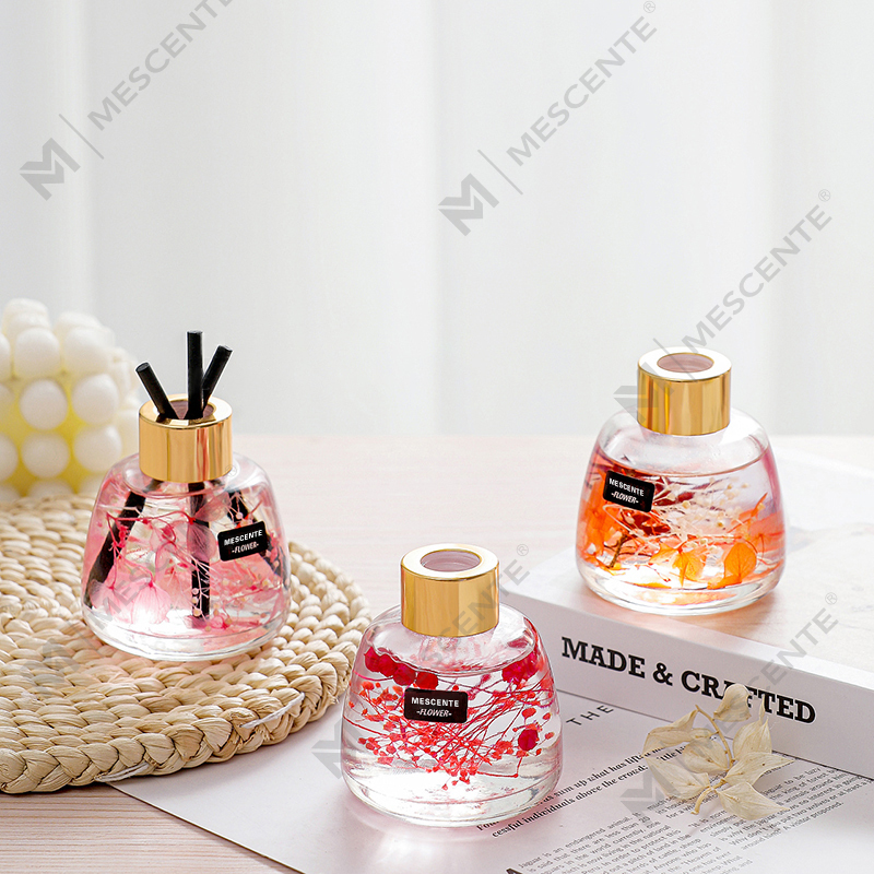 Mini White Bottle Flower Parfüm Aroma Reed Diffúzor Olaj, Illat Thaiföld Reed Diffúzor Ajándék szett