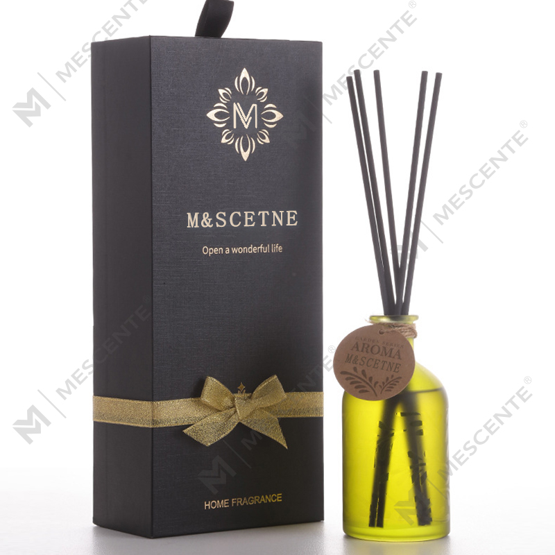 M&Scent luxus egyedi saját címkés üvegpalack virág folyékony nád diffúzor díszdobozzal