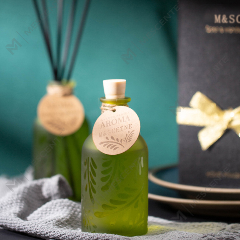 M&Scent luxus egyedi saját címkés üvegpalack virág folyékony nád diffúzor díszdobozzal
