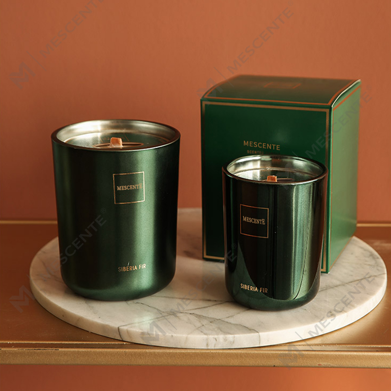 M&Scent nagykereskedés testreszabott luxus magáncímkés oszlopos illatos szójaviasz fa kanóc aromagyertya