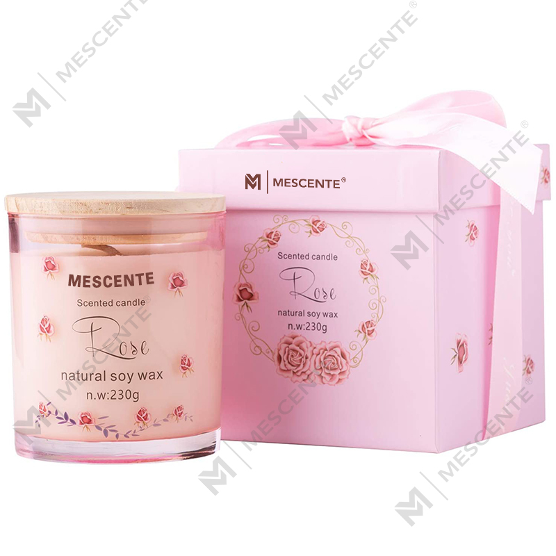 M&Scent kézzel készített luxus üvegtartó Spirituális kerámia oszlopos vanília illatú gyertya kristályokkal