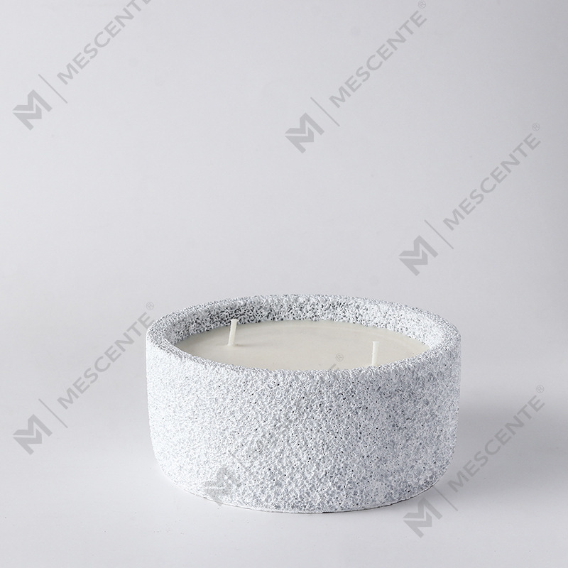 M&Scent luxus kézzel készített logó spirituális oszlopos gyertyák illatosított üveg kristályokkal, 3 kanóc gyertya