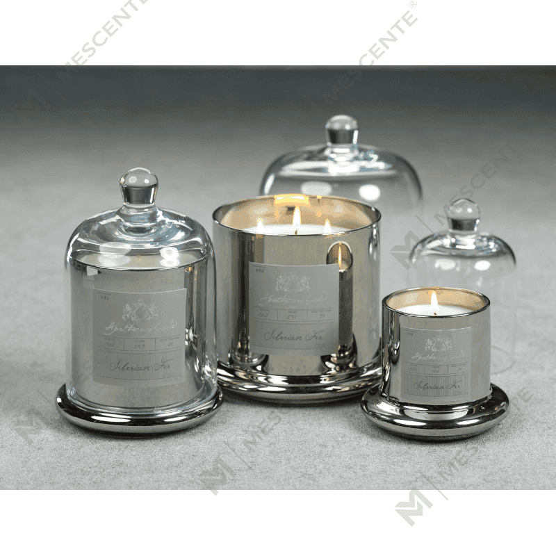 M&Scent dekoratív romantikus esküvői csengő üveg kupolával illatos gyertya A29275