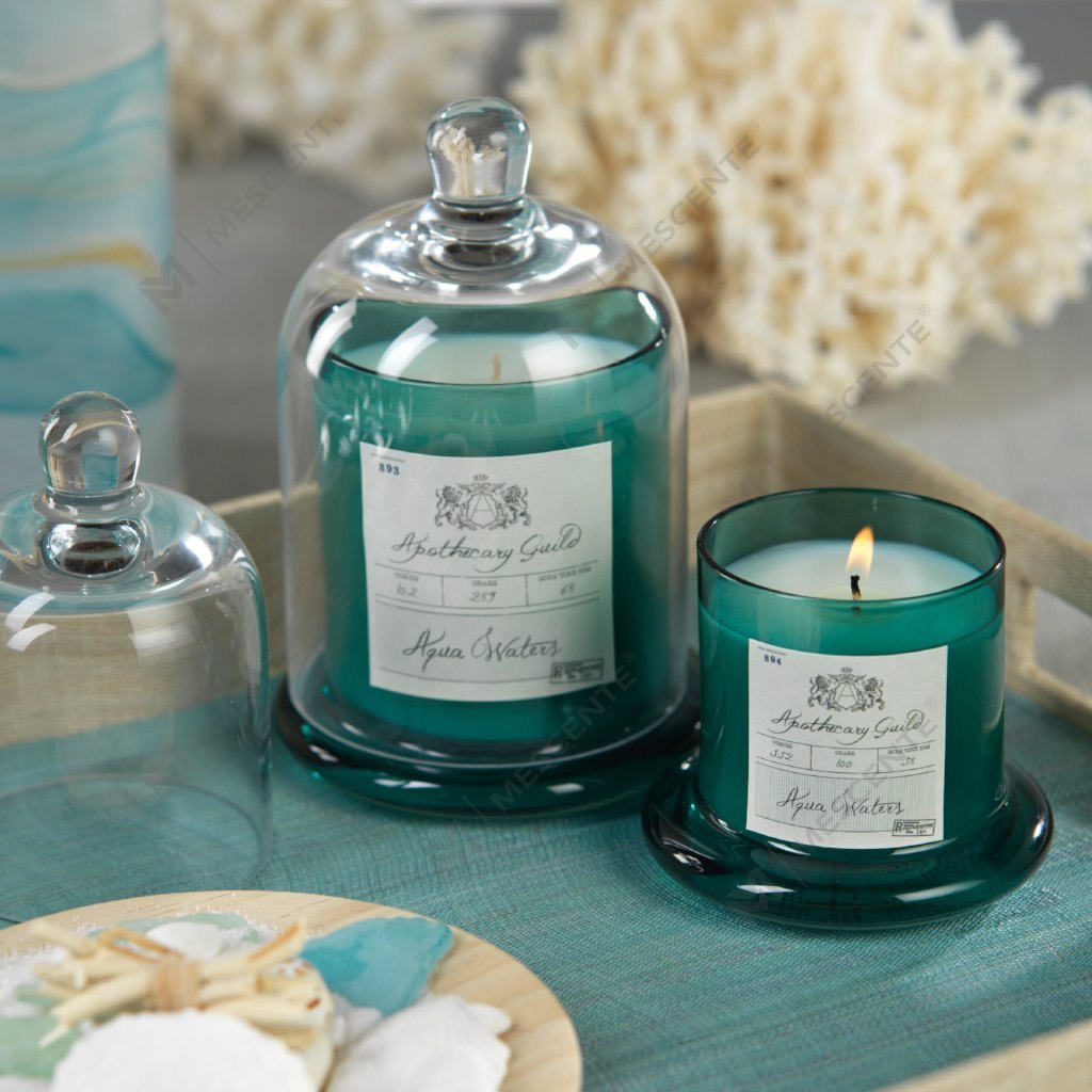 M&Scent dekoratív romantikus esküvői csengő üveg kupolával illatos gyertya A29275
