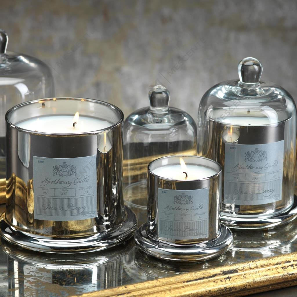 M&Scent dekoratív romantikus esküvői csengő üveg kupolával illatos gyertya A29275
