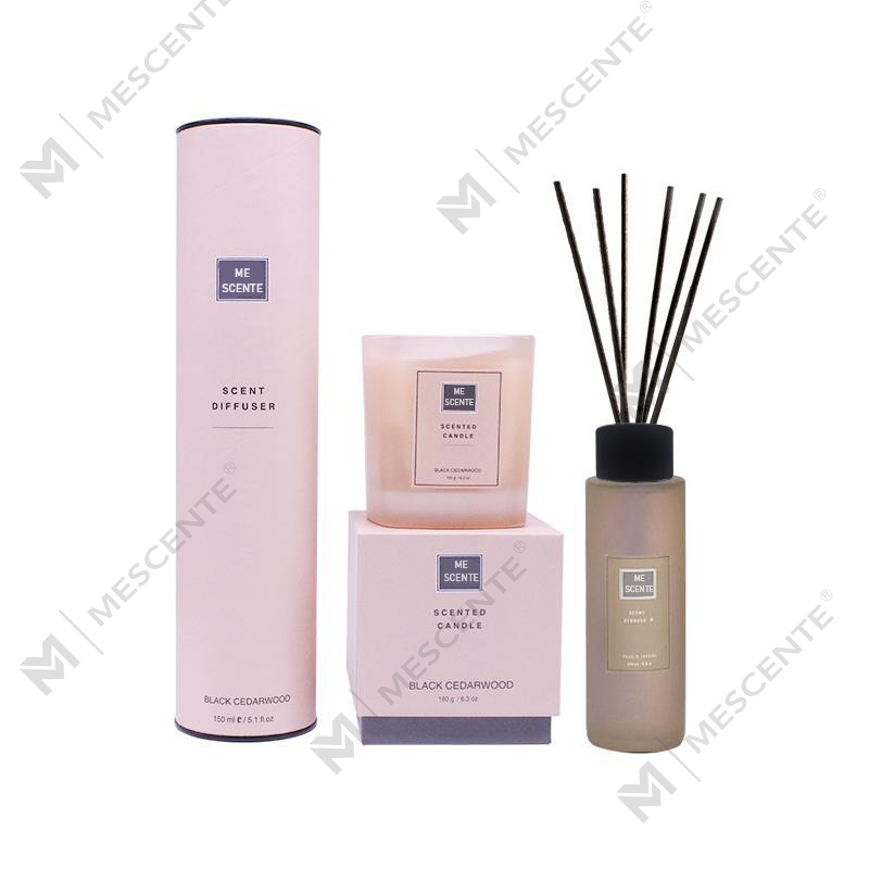 150 ml-es otthoni illatú Reed diffúzor ajándék szett illatos gyertyával A99189