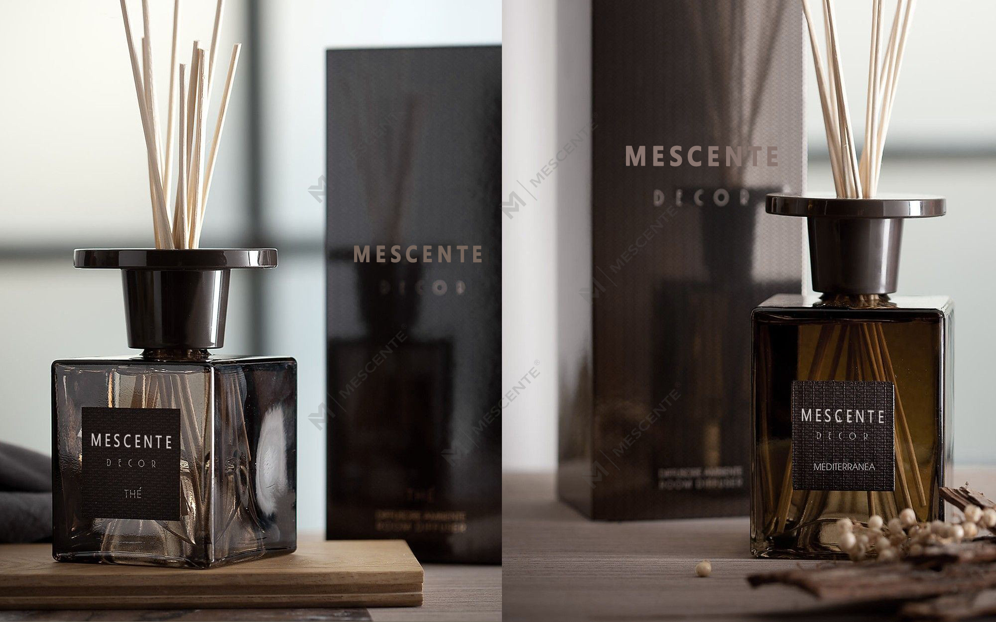 Mescente 2pk 120ml fehér pitypang nád diffúzor készlet, saját márkás nád diffúzor szettek