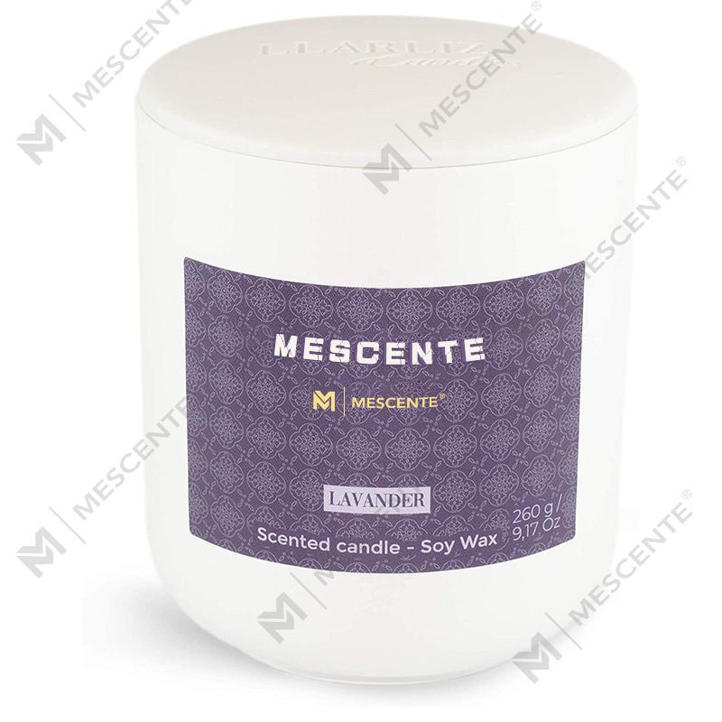 M&Scent Mason Jar mini szója alapú gyertyák, luxus csomagolás márvány gyertya szójaviasz