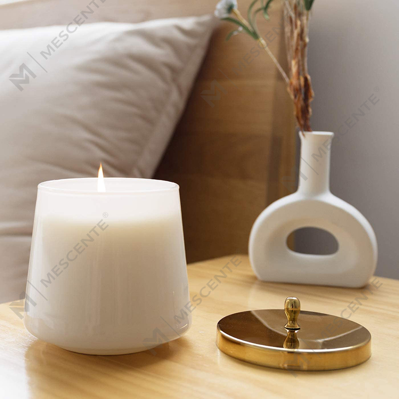 M&Scent 100%-ban természetes aromaterápiás könyv illatú szója gyertya otthonra, nagy üvegek illatos gyertyák