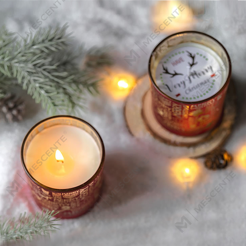 M&Scent Holiday Fragrance karácsonyi füstmentes csillagos égbolt kupa illatos gyertya ajándék kézzel