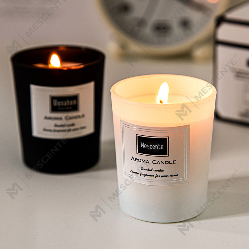 M&Scent egyedi nyomott bazsarózsa illatú szójaviasz gyertyák, digitális illatgyertya