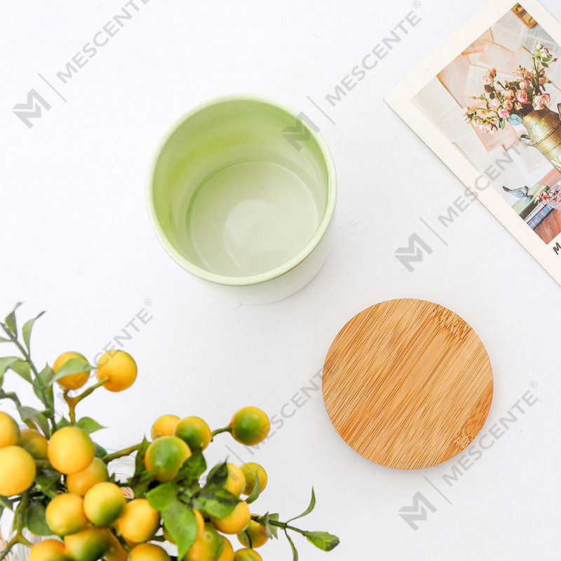 M&Scent Private Label lakberendezési egyedi illatos gyertyák kerámia gyertyatartókban