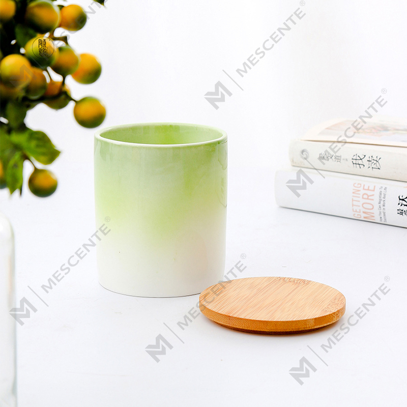 M&Scent Private Label lakberendezési egyedi illatos gyertyák kerámia gyertyatartókban