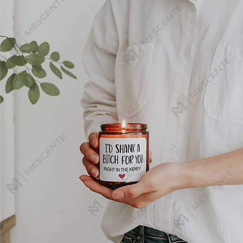 M&Scent 100% természetes viasz karácsonyi illatos gyertya otthoni ajándék szetthez, illatos gyertya üvegedényben fém tetővel