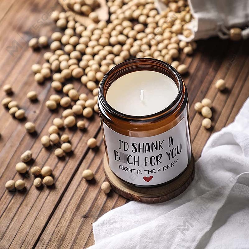 M&Scent 100% természetes viasz karácsonyi illatos gyertya otthoni ajándék szetthez, illatos gyertya üvegedényben fém tetővel