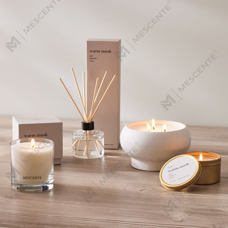 M&Scent egyedi luxus saját márkás virágos náddiffúzor dobozzal