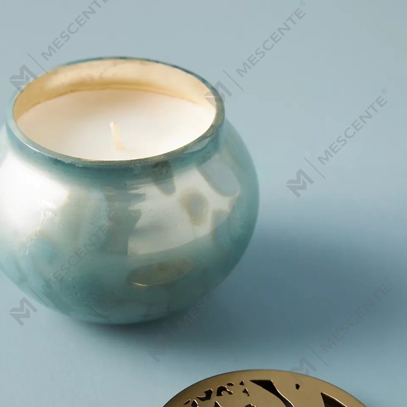 M&scent Private Label egyedi lakberendezési luxus üveg gyertyatartók szójaviasz illatos gyertyák fedéllel