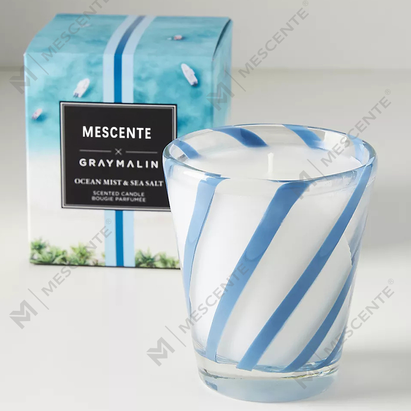 M&Scent luxus fehér szójaviasz, személyre szabott logó Esküvői illatos gyertyák