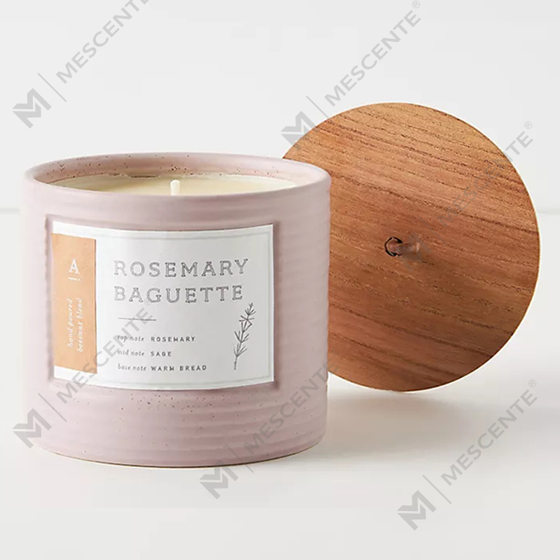 M&Scent Private Label Színes kerámia tégelyek Illatos szójaviasz Chic gyertyák