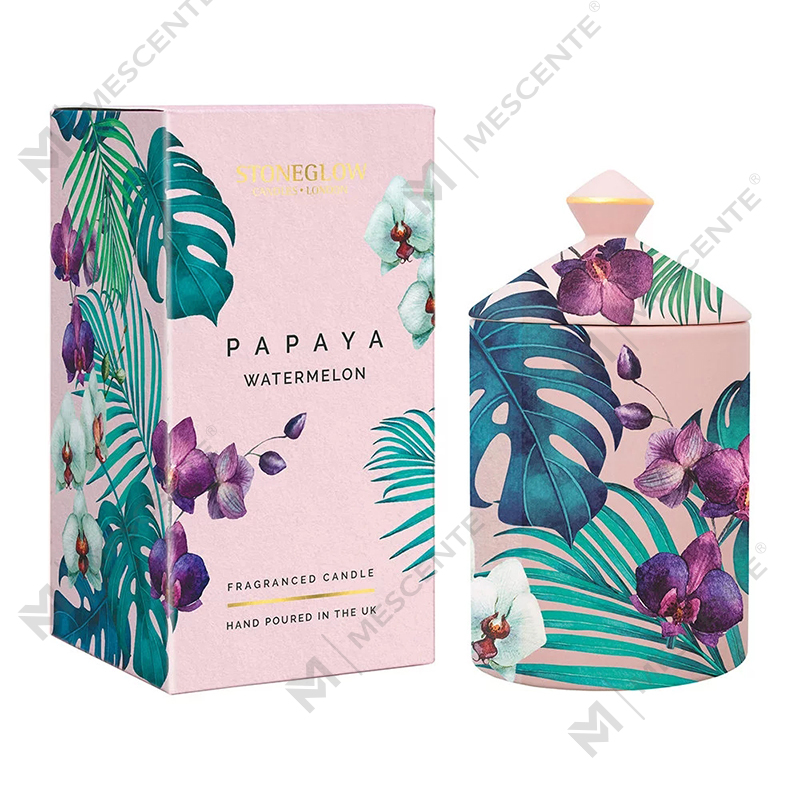 M&Scent Special Design Color Urban Botanics pohárgyertya összecsukható dobozzal