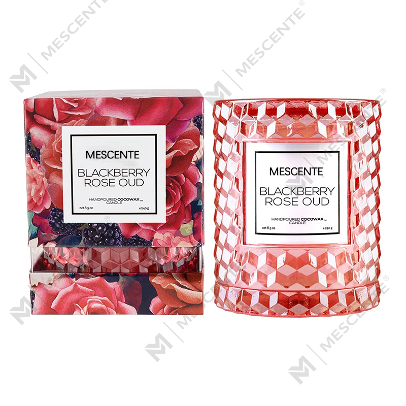 M&Scent egyedi karácsonyi dekoráció Blackberry Rose Oud ikon gyertya