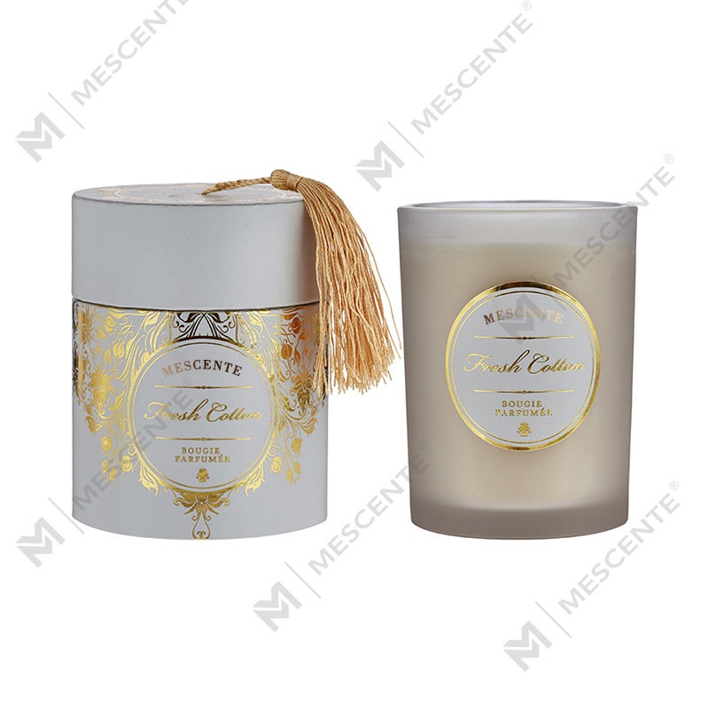 M&Scent luxus karácsonyi fehér, személyre szabott logó illatos gyertyák