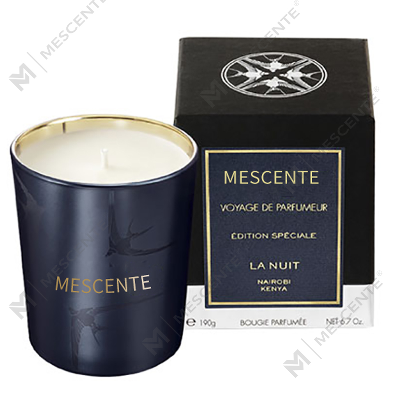 M&Scent kézzel készített luxus üvegtartó oszlop, vanília illatú gyertya kristályokkal