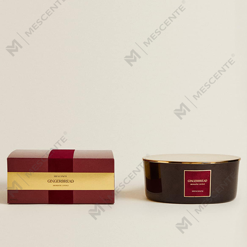 M&Scent egyedi luxus 3 Wicks gyertyák személyre szabott saját címkés fekete matt üveg illatos gyertya