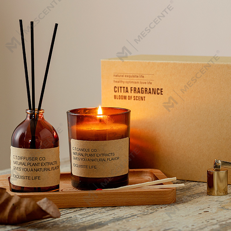 M&Scent luxus dekor otthoni náddiffúzor és illatgyertya készlet dobozos csomagolással