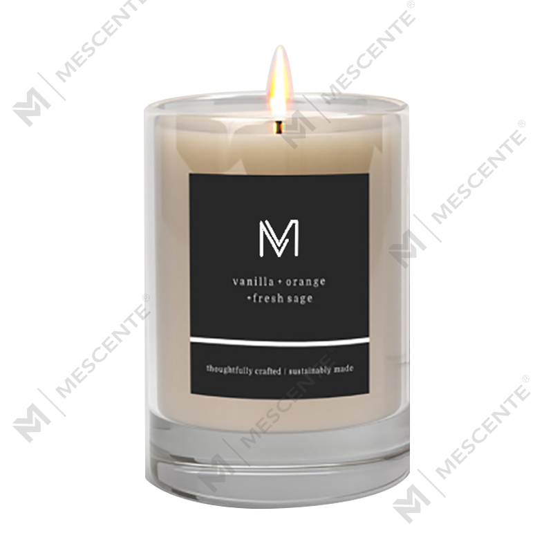 M&Scent nagykereskedelmi gyár közvetlenül luxus saját márkás szójaviasz illatgyertyák dobozzal ömlesztve