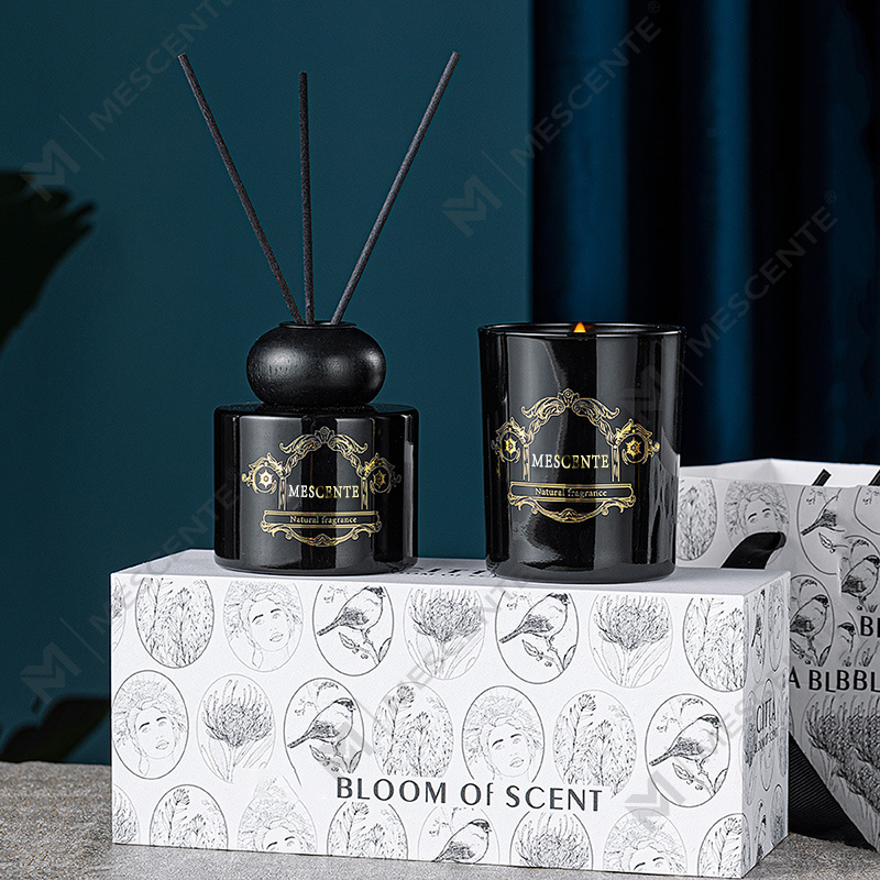 M&Scent luxus saját márkás gyertya aroma illatos gyertya nád diffúzor dobozos csomagolással