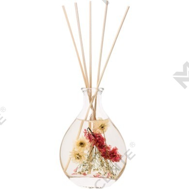 M&Scent nagykereskedelmi luxus saját márkás üvegpalackos rattan pálcás náddiffúzor készletek dugóval