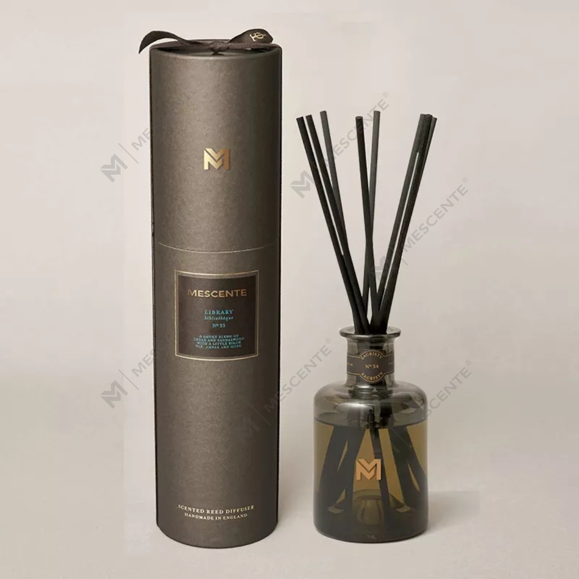 M&Scent nagykereskedelmi luxus 500 ml-es fekete flakon diffúzor Reed illatú náddiffúzor díszdobozzal