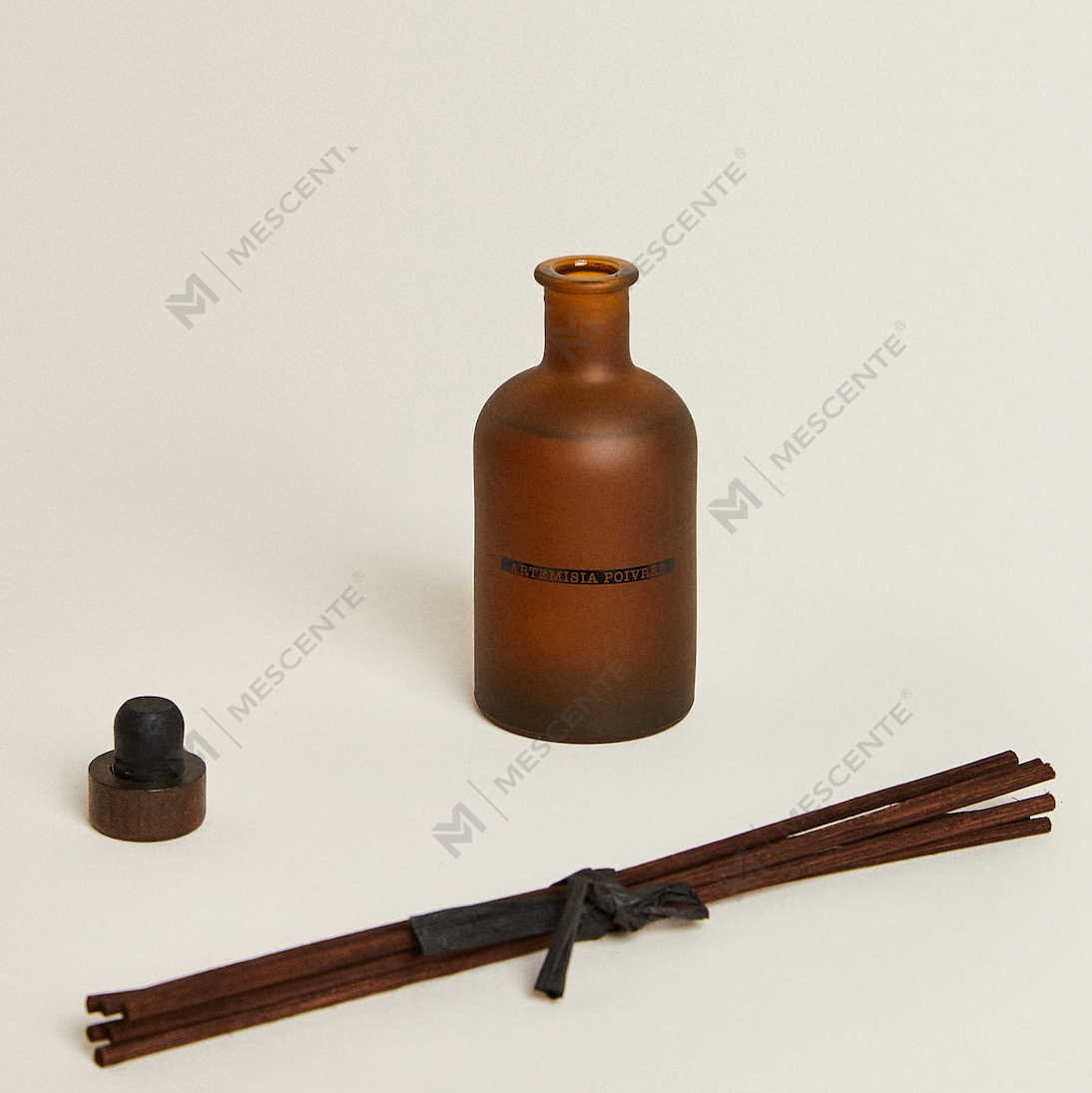 Luxus nagy fekete matt üveg 50 ml 300 ml szárított virág virág aroma illóolaj nád diffúzor olaj készlet tömeges
